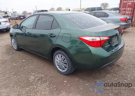 2014 Toyota Corolla Le z USA, uszkodzony, nr VIN 2T1BURHEXEC181848